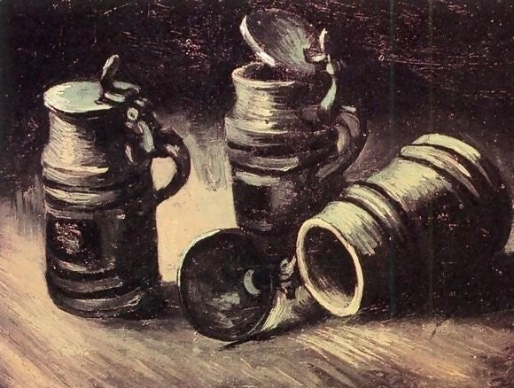 Beer Tankards By Vincent Van Gogh Paint By Number