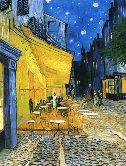 Cafe-Terrace By Vincent Van Gogh Paint By Number
