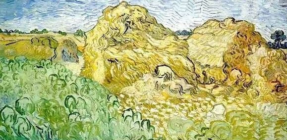 Field With Wheat Stacks By Vincent Van Gogh Paint By Number