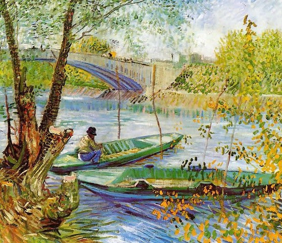 Fishing In Spring By Vincent Van Gogh Paint By Number