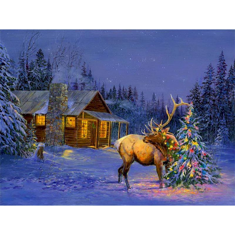 Paint By Number Downtown on Christmas Eve