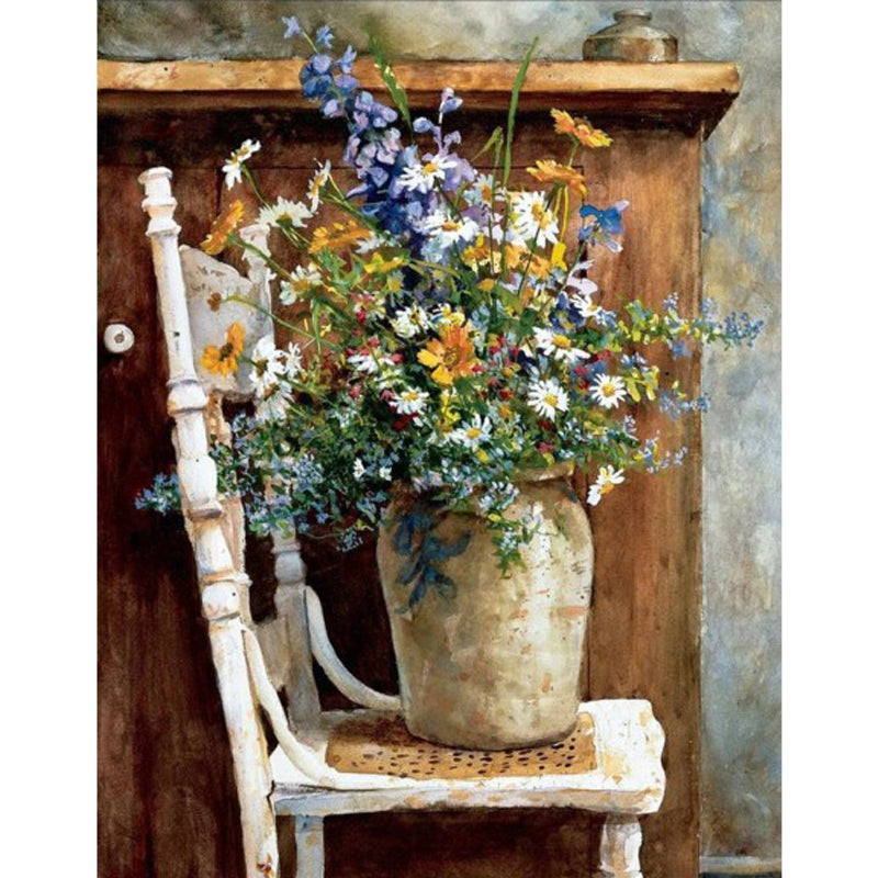 Paint By Number Country Flowers