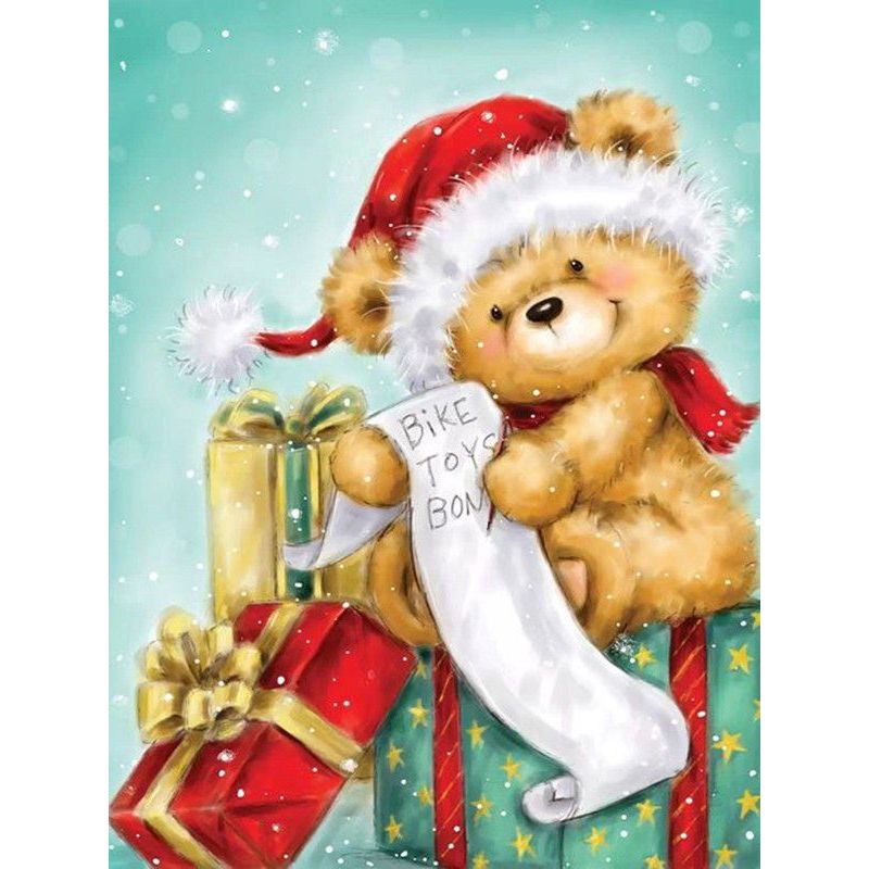 Paint By Number Santa With Reindeer