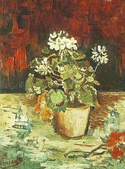 Geranium In A Flowerpot By Vincent Van Gogh Paint By Number