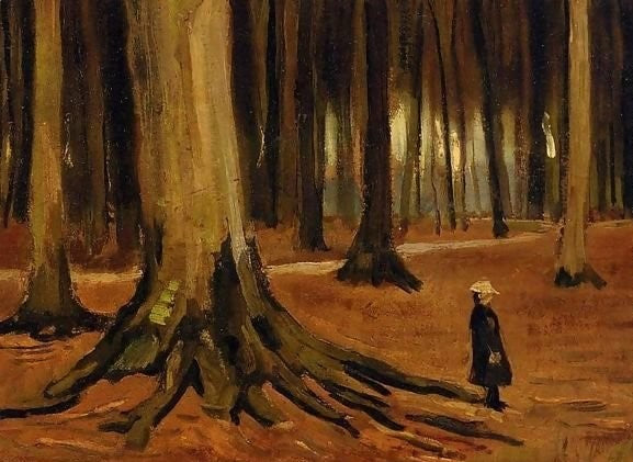 Girl In The Woods By Vincent Van Gogh Paint By Number