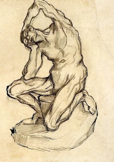 Kneeling Ecorche By Vincent Van Gogh Paint By Number