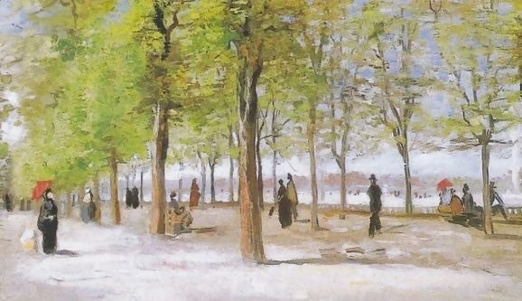 Lane At The Jardin Du Luxembourg By Vincent Van Gogh Paint by Number