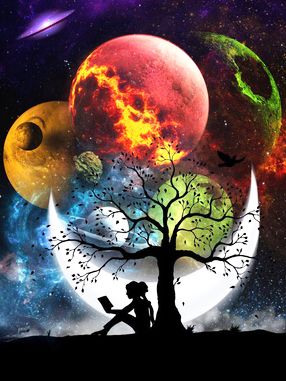 Paint By Number Moons of the Universe