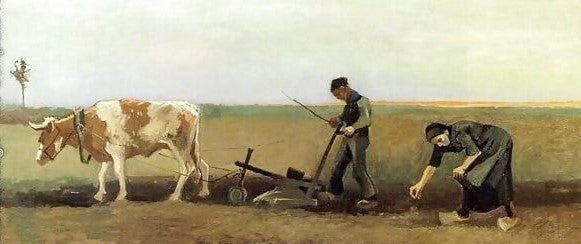 Potato Planting By Vincent Van Gogh Paint by Number