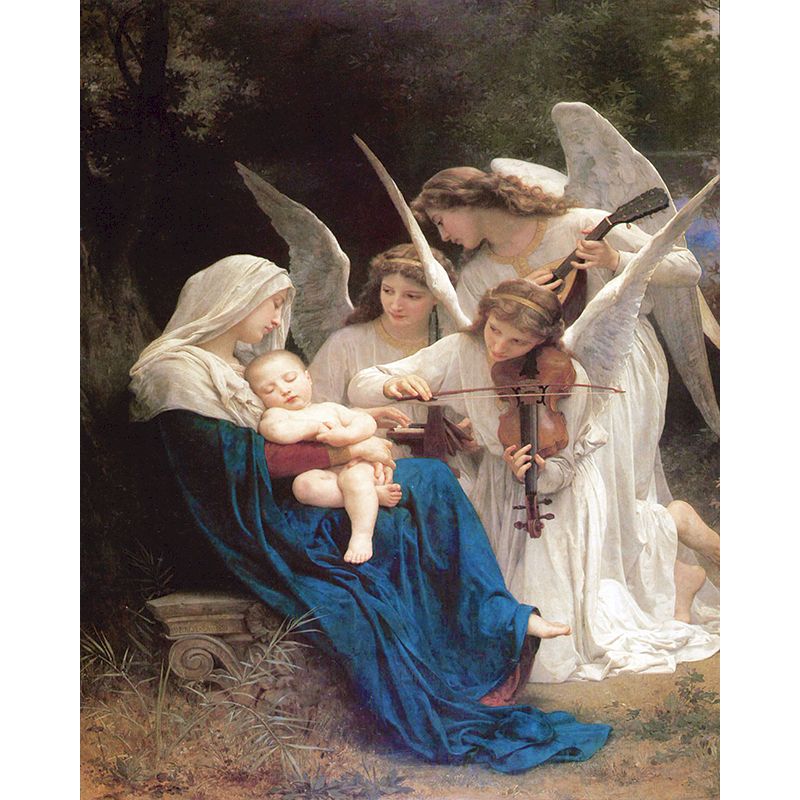Paint By Number song of the Angels -WILLIAM-ADOLPHE BOUGUEREAU