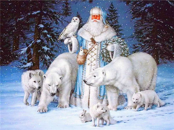 Paint By Number Classic White Santa