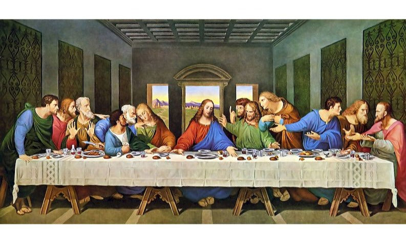 The Last Supper sale Paint by Number, Vintage, Large, Framed