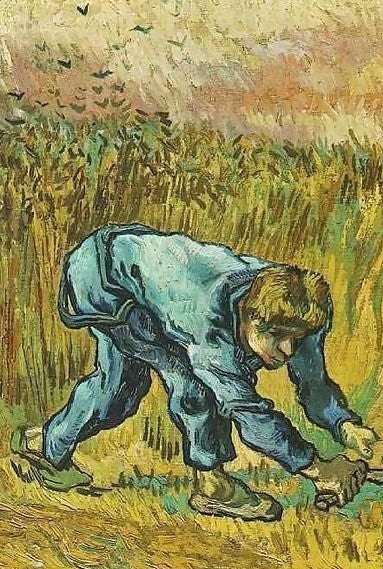Reaper With Sickle (After Millet) By Vincent Van Gogh