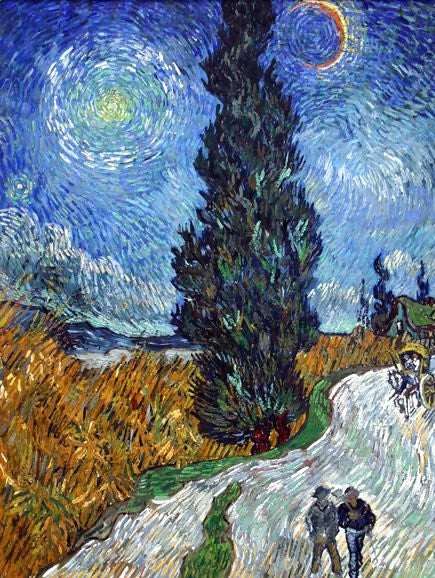 Road With Cypress And Star By Vincent Van Gogh Paint by Number