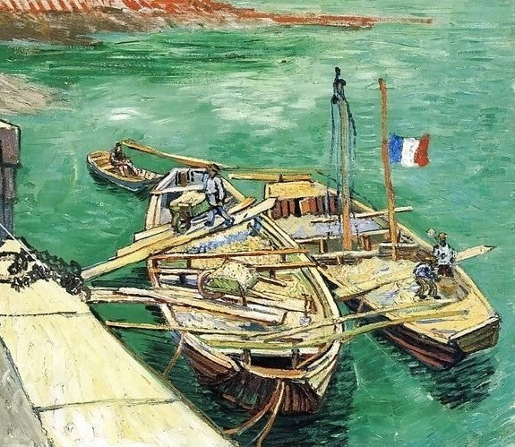 Sand Barges By Vincent Van Gogh Paint by Number