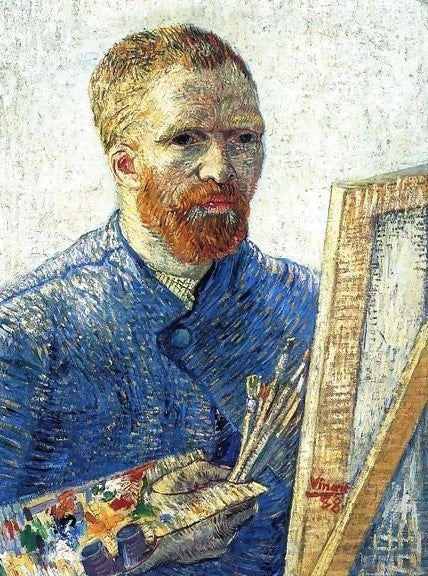 Self Portrait In Front Of The Easel By Vincent Van Gogh Paint by Number