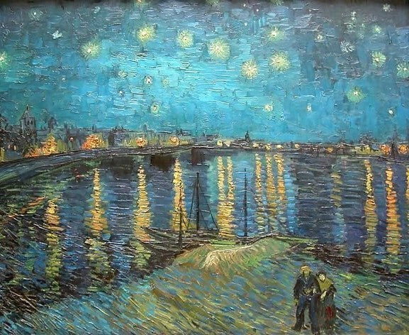 Starry-Night-Over-The-Rhone By Vincent Van Gogh Paint By Number