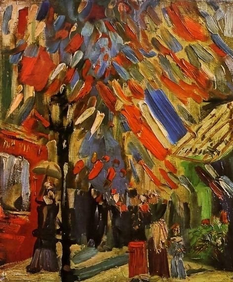 The Fourteenth Of July Celebration In Paris By Vincent Van Gogh Paint by Number