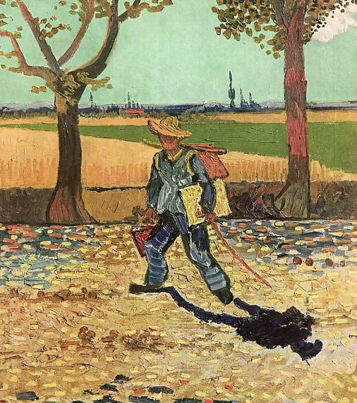 The Painter On His Way To Work By Vincent Van Gogh Paint by Number