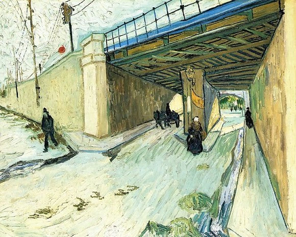 The Railway Bridge Over Avenue Montmajour Arles By Vincent Van Gogh Paint by Number