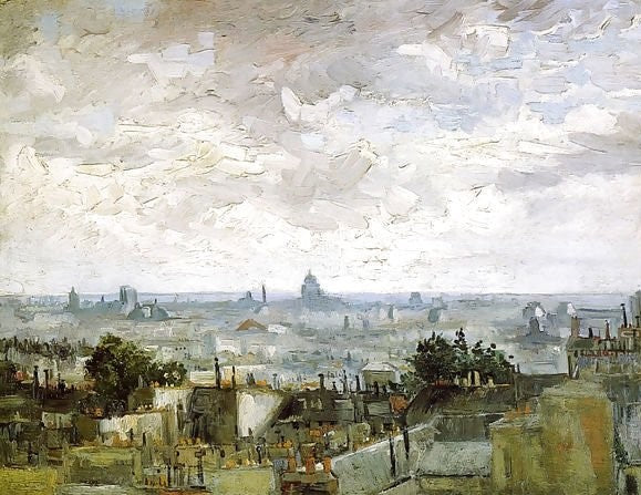 The Roofs Of Paris By Vincent Van Gogh Paint by Number