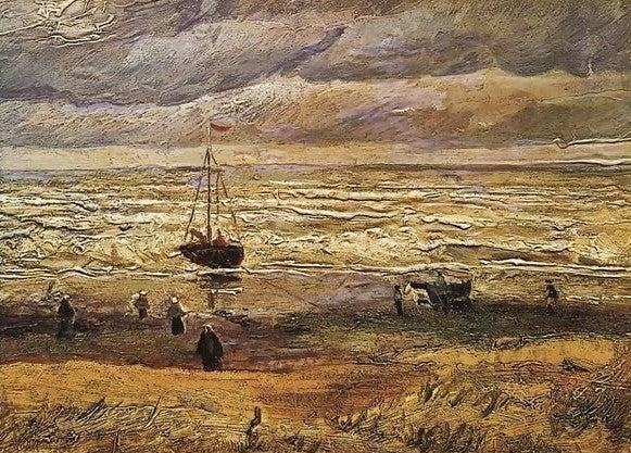 View Of The Sea At Scheveningen By Vincent Van Gogh Paint by Number