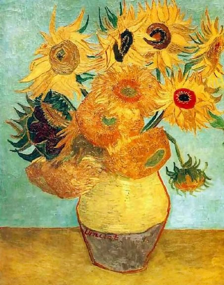 Vase-With-Twelve-Sunflowers-Ii By Vincent Van Gogh Paint by Number