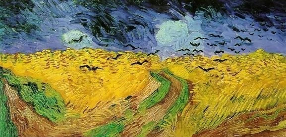 Wheat Field With Crows By Vincent Van Gogh Paint by Number