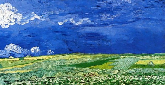 Wheatfields Under A Clouded Sky By Vincent Van Gogh Paint by Number