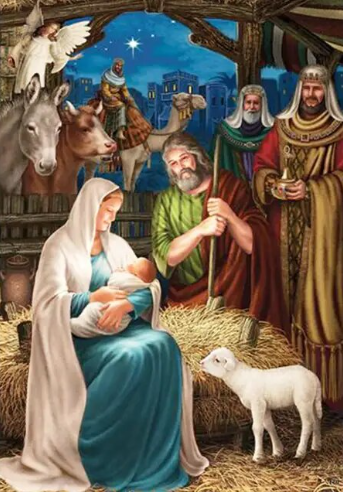 Paint by Number Christian Craftsmanship Nativity Scene – Artist By Number