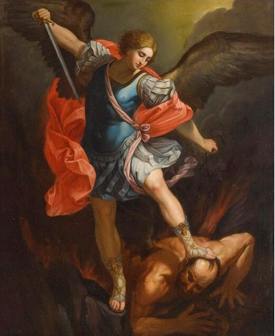 Paint By Number The Archangel Michael defeating Satan - Guido Reni