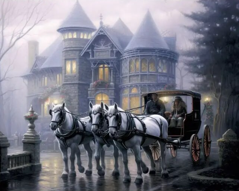 Paint By Number Enchanted Sleigh Ride