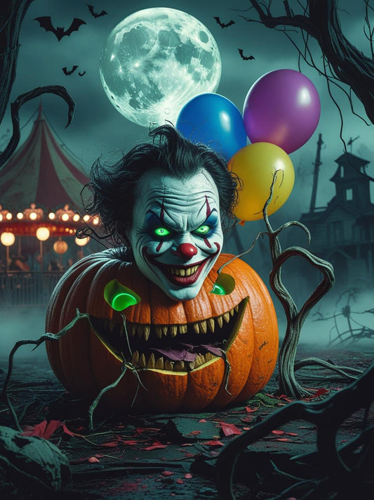 Twisted Vines & Haunted Pumpkins Paint by Number