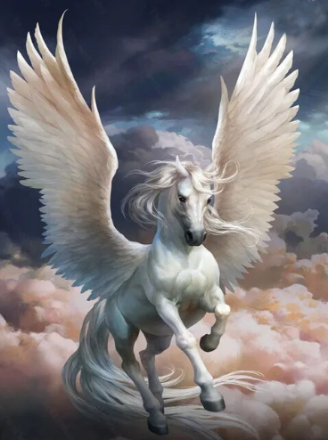 Ethereal Equine Pegasus Paint by Number