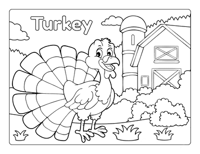 Free Color By Number Turkey Time Kids Coloring Placemat