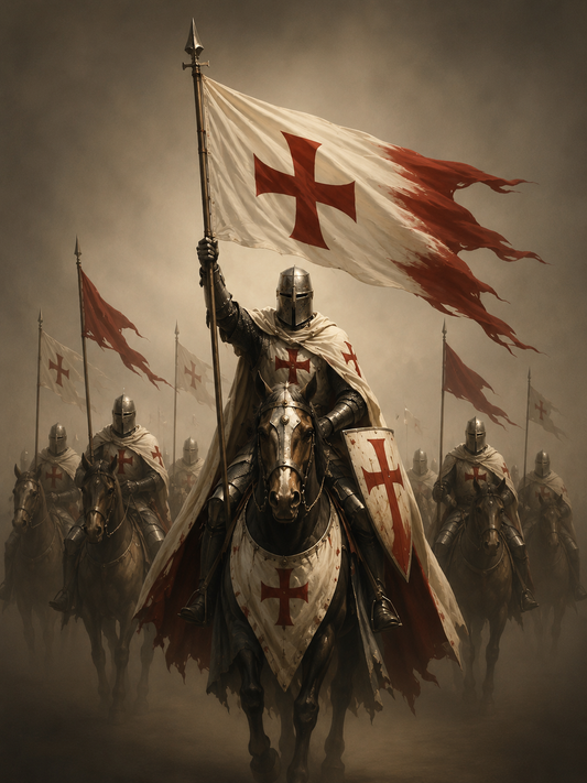 Paint by Number Knight Battle Flag – Paint by Number for Adults