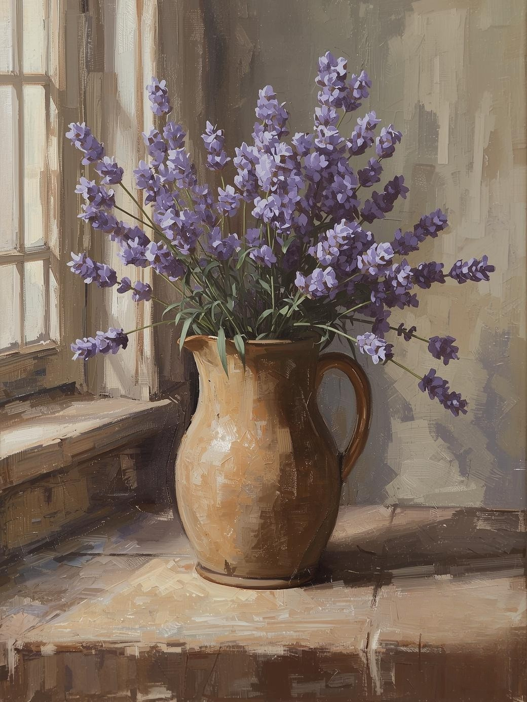 Paint by Number Lilacs in a Terracotta Pot