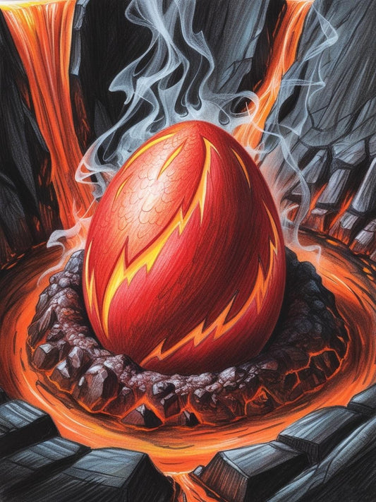 Paint by Number Duskfire Dragon Egg