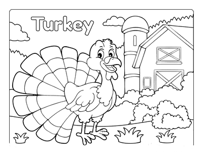 Free Color By Number Turkey Tracks and Trails