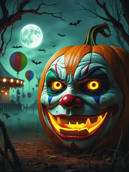 The Possessed Pumpkin Paint by Number