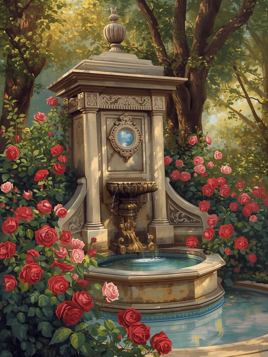 Paint by Number Elegant Victorian Garden