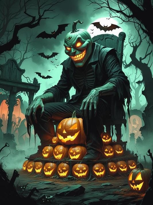 The Wicked Rule of the Pumpkin King Paint by Number