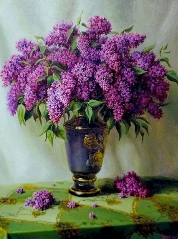 Paint by Number Pastel Lilac Delight