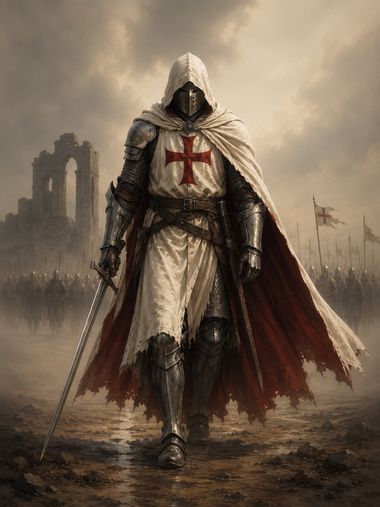 Paint by Number Templar Knight of the Fallen Realm – Paint by Number for Adults