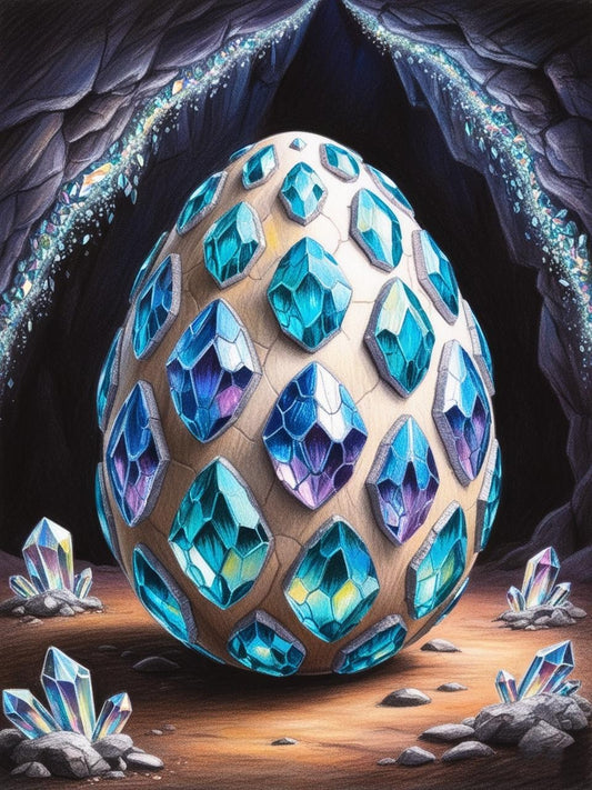 Paint by Number Phantom Frost Diamond Dragon Egg