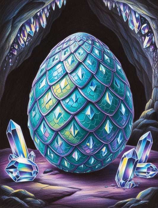 Paint by Number Celestial Rift Dragon Egg