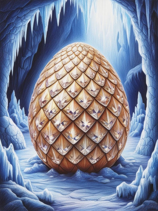 Paint by Number Frostfire Dragon Egg