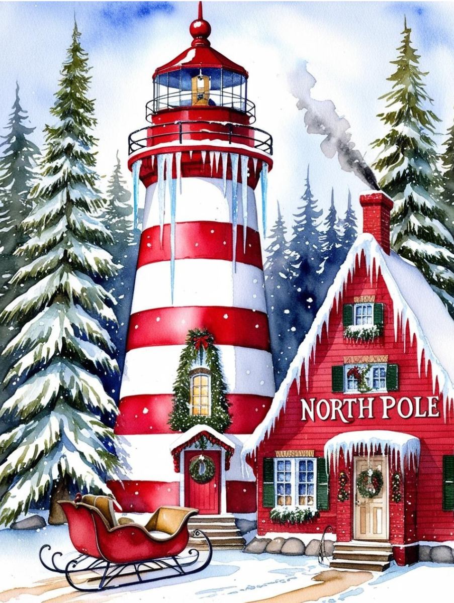 Paint by Number North Pole Light Tower