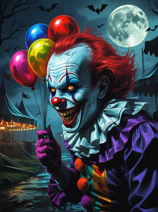 Clown of Nightmares Paint by Number