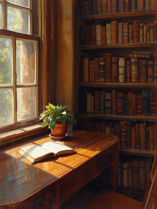 Paint by Number Cozy Vintage Library